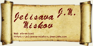 Jelisava Miškov vizit kartica